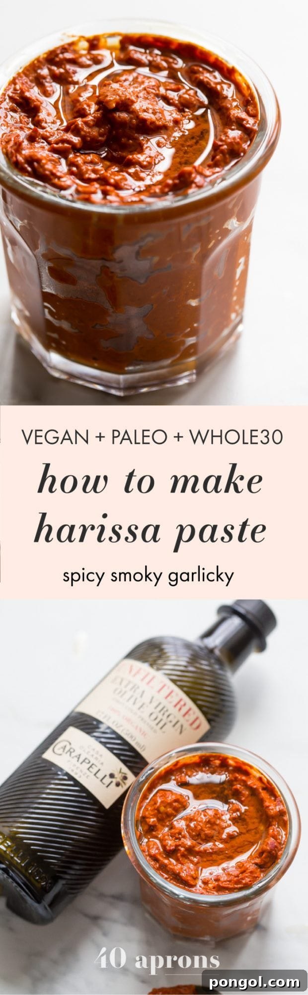 Want to learn how to make harissa? This harissa recipe is spicy, smoky, and garlicky, and it tastes so, so good on pretty much everything. With only a few ingredients, learning how to make harissa is a cinch! Make sure you check out my how to make harissa video, too