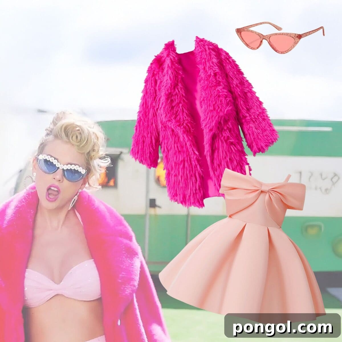 Taylor Swift You Need to Calm Down music video outfit, colorful and bold.