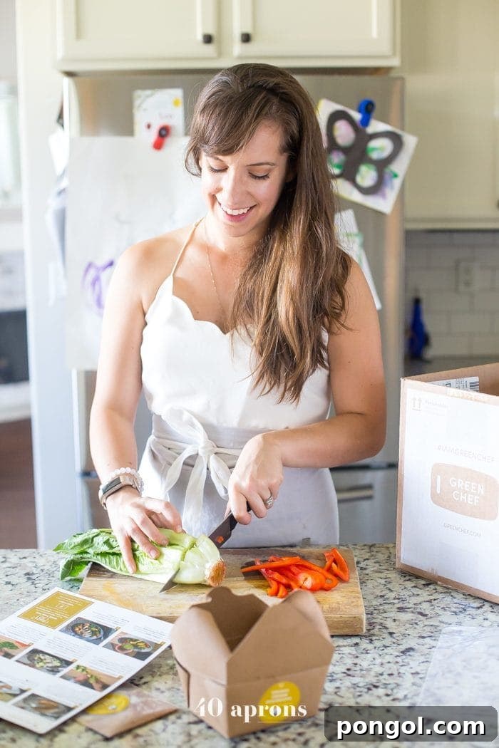 Delicious Green Chef keto meal plated and ready to eat