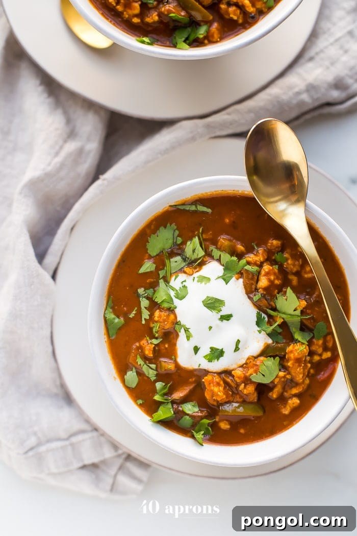 Hearty Whole30 Paleo Chicken Tikka Masala Chili 3 This chicken tikka masala chili is the stuff your dreams are made of. This Whole30 chili has a rich and creamy tomato sauce, with beautiful caramelized onions, garlic, and chiles, loaded with tender ground chicken and veggies. Inspired by my beloved chicken tikka masala recipe, this chicken tikka masala chili is a must make for fall! It'll surely become your favorite Whole30 chili, too.