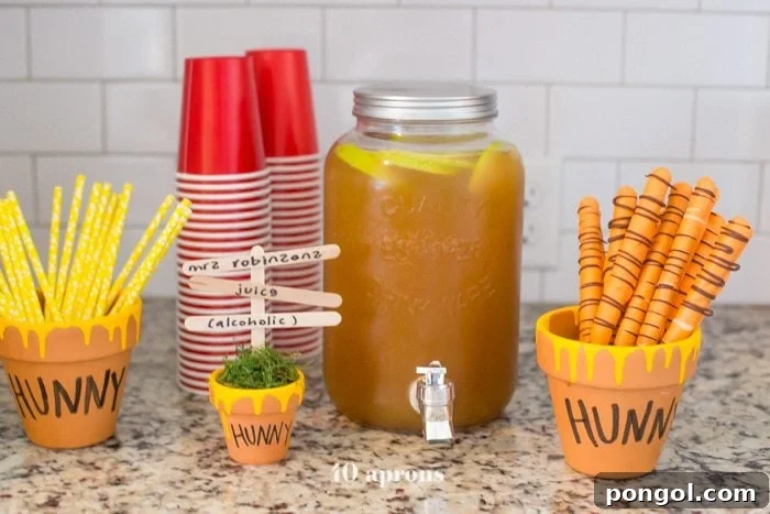 This DIY Winnie the Pooh birthday party is too cute! With tons of Winnie the Pooh birthday party ideas, this is your Winnie the Pooh birthday party guide. Happy birthday, little one! It'd make a great Winnie the Pooh baby shower, too.