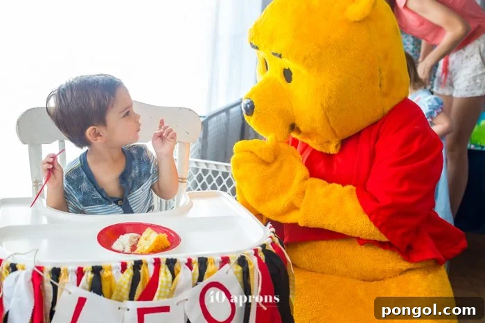 This DIY Winnie the Pooh birthday party is too cute! With tons of Winnie the Pooh birthday party ideas, this is your Winnie the Pooh birthday party guide. Happy birthday, little one! It'd make a great Winnie the Pooh baby shower, too.