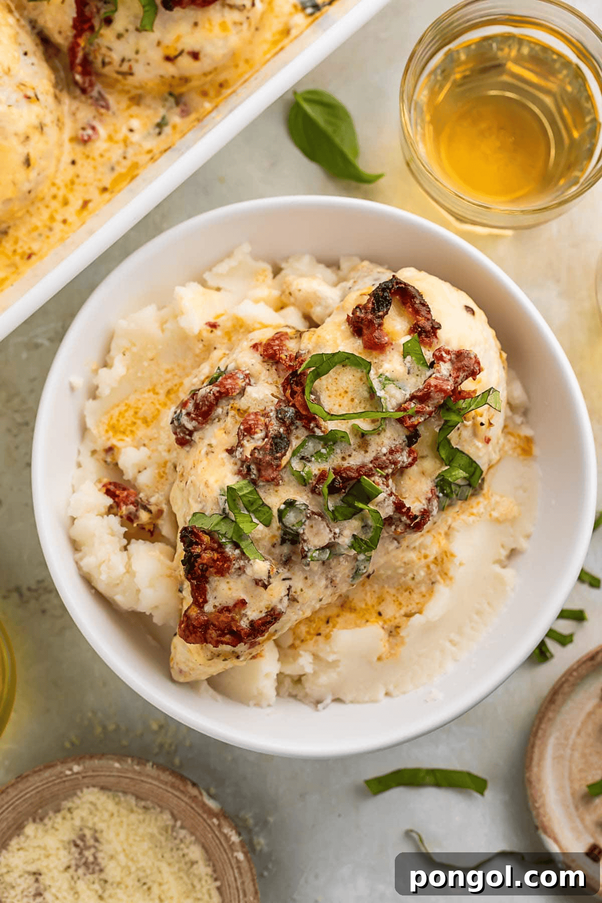 Creamy Marry Me Chicken Casserole with Italian seasoning