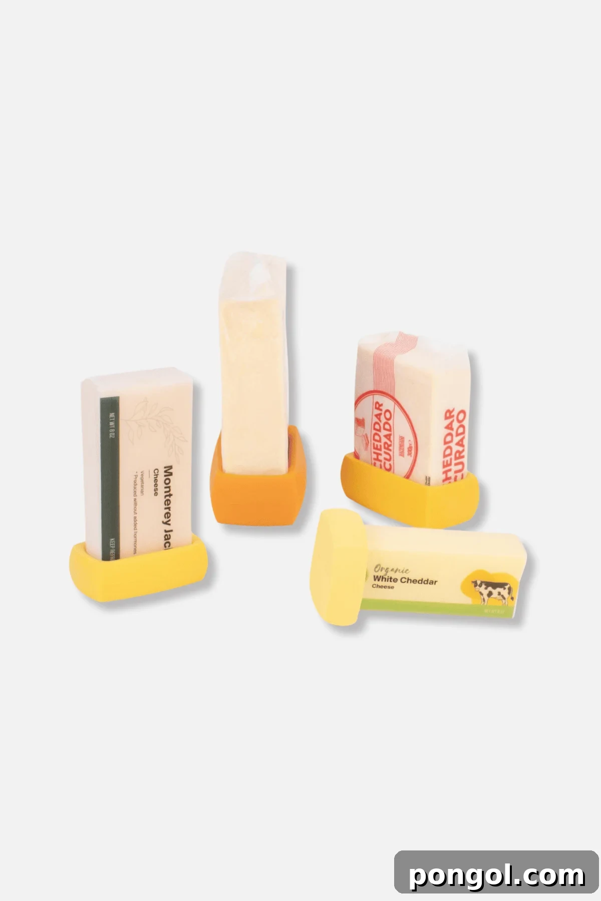 Unveiling 2026s Best Kitchen Innovations and Home Upgrades You Need to See 22 Food Huggers cheese savers in yellow silicone holding various cheese blocks