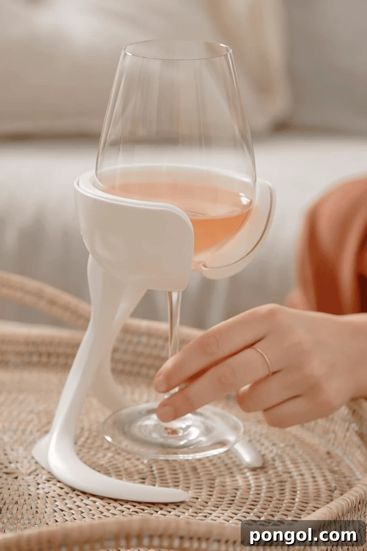 Unveiling 2026s Best Kitchen Innovations and Home Upgrades You Need to See 25 VoChill wine glass chiller in white holding stemmed glass with rosé wine