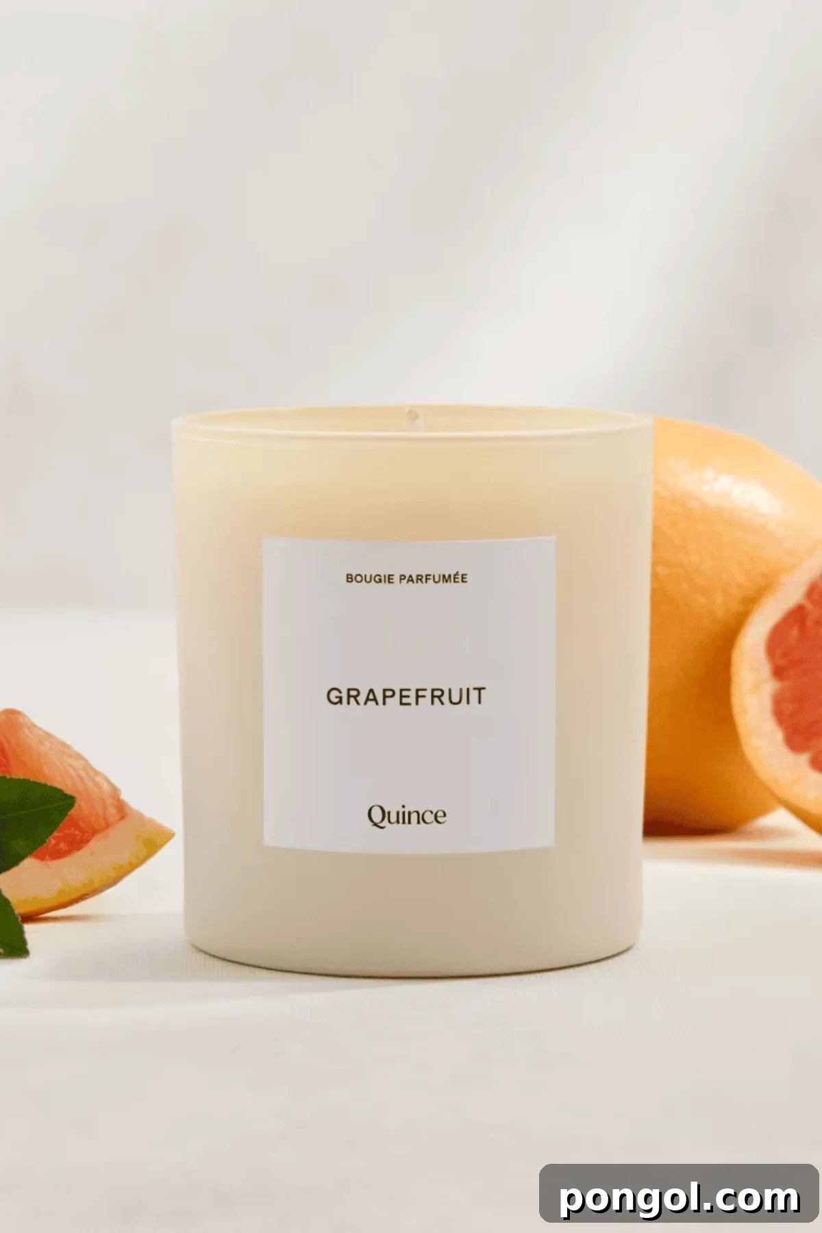 Unveiling 2026s Best Kitchen Innovations and Home Upgrades You Need to See 29 Quince grapefruit scented candle in frosted glass jar with fresh grapefruit