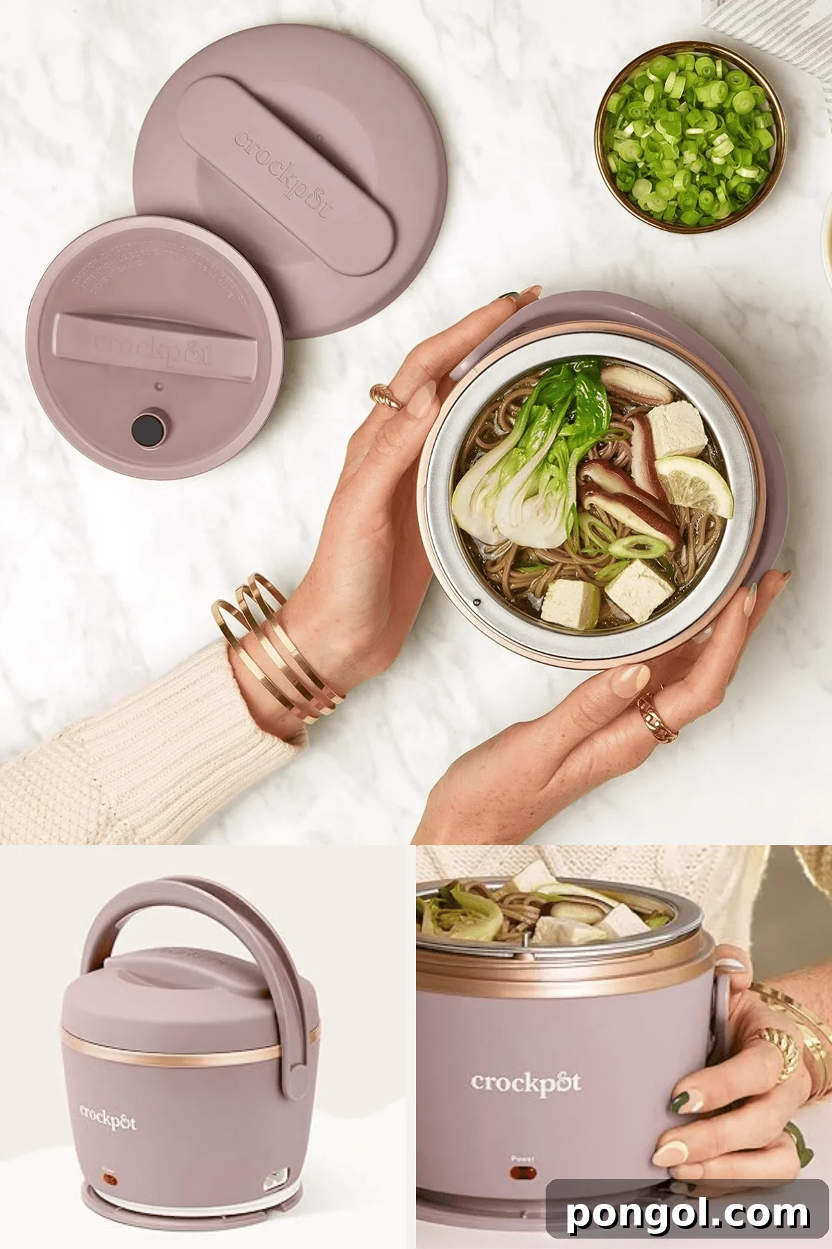 Unveiling 2026s Best Kitchen Innovations and Home Upgrades You Need to See 6 Crockpot Lunch Box in dusty pink heating soup with lid open