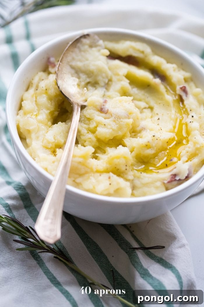 Creamy Instant Pot Garlic Herb Mashed Potatoes Whole30 Paleo Vegan Friendly 5 These Whole30 Instant Pot mashed potatoes with garlic and herbs are a Whole30 Thanksgiving dream: rich, creamy, garlicky, and so easy. These Whole30 Instant Pot mashed potatoes are a must for any paleo Thanksgiving table or Whole30 Thanksgiving table, and they'll become your favorite paleo Instant Pot mashed potatoes recipe for sure!