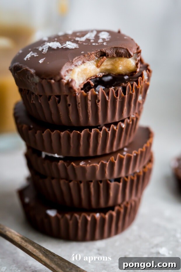 Paleo Chocolate Cups with Caramel