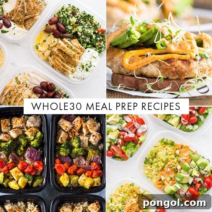 Roundup of delicious and easy Whole30 meal prep recipes to simplify your healthy eating journey