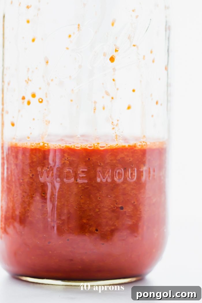 Whole30 sriracha in jar