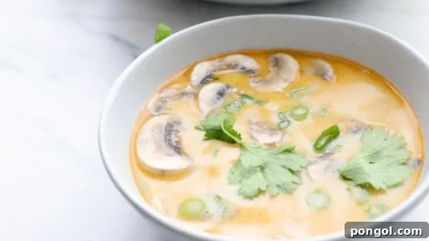 Ladle into serving bowls and garnish