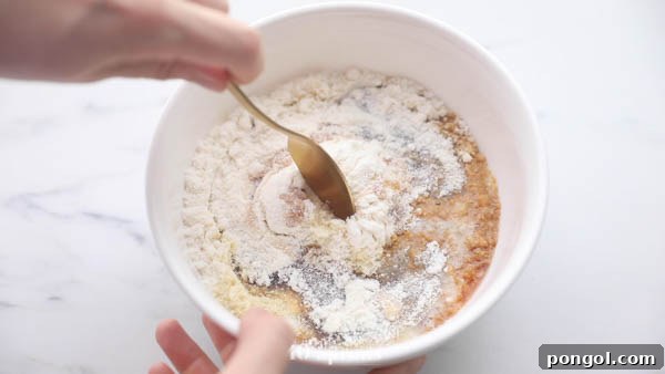 Mix together all ingredients except chocolate chips