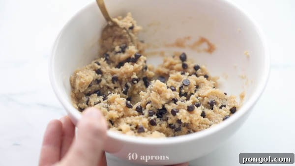 Stir in chocolate chips