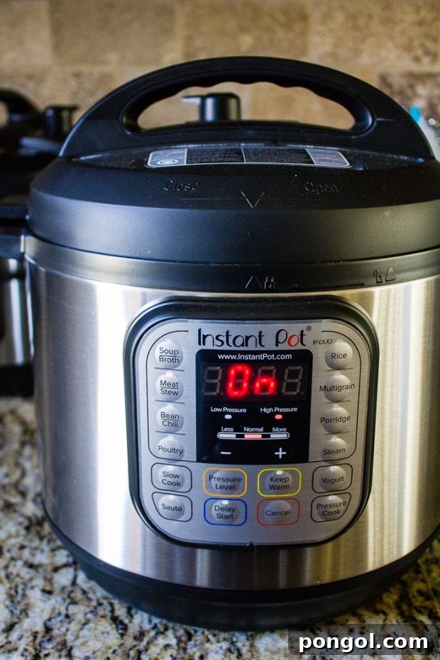 Instant Pot Beef with Peppers served with cauliflower rice
