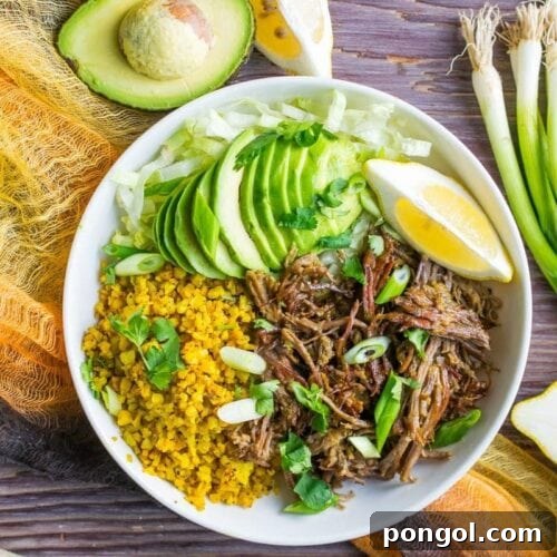 Instant Pot Brisket Taco Bowl