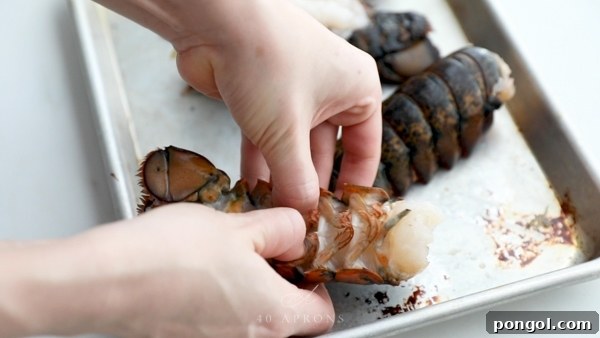 Break the ribs underneath the tail