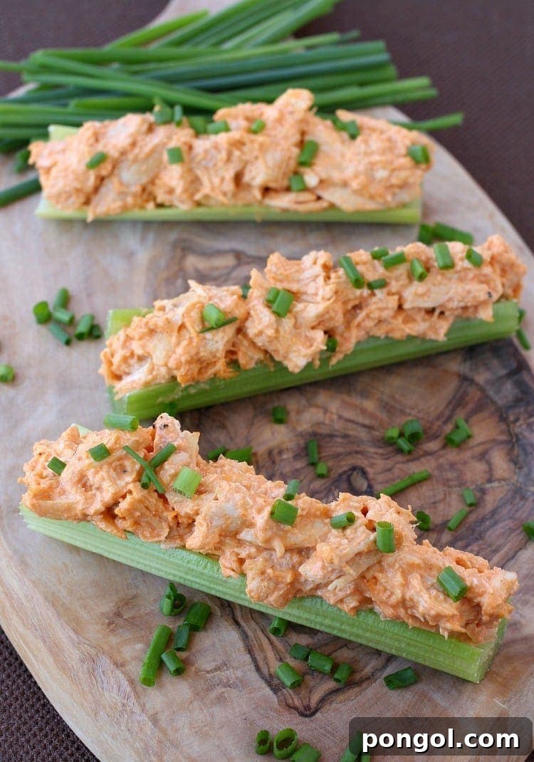 Buffalo Chicken Celery Sticks