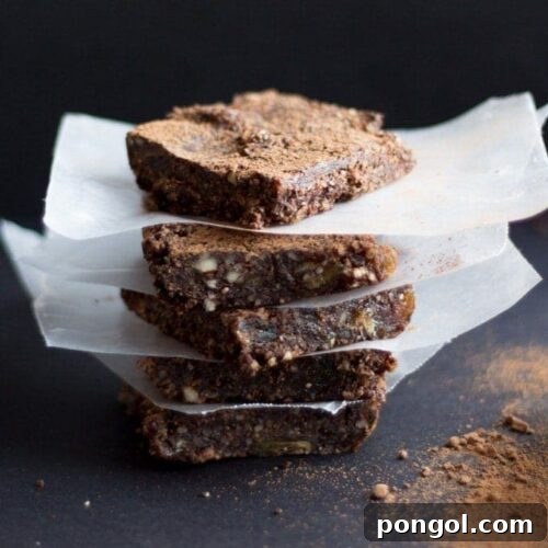 Raw Brownie (Vegan, Gluten Free) - Main Recipe Image