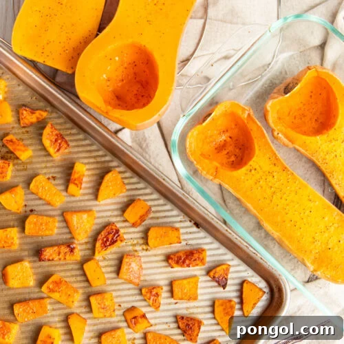 Butternut squash cooked 3 different ways.