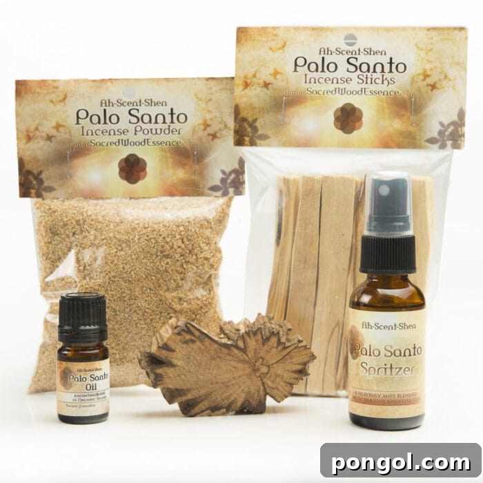 Sacred Wood Essence Palo Santo products