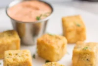 Crispy Tofu “Chicken” Nuggets with Sriracha Mayo