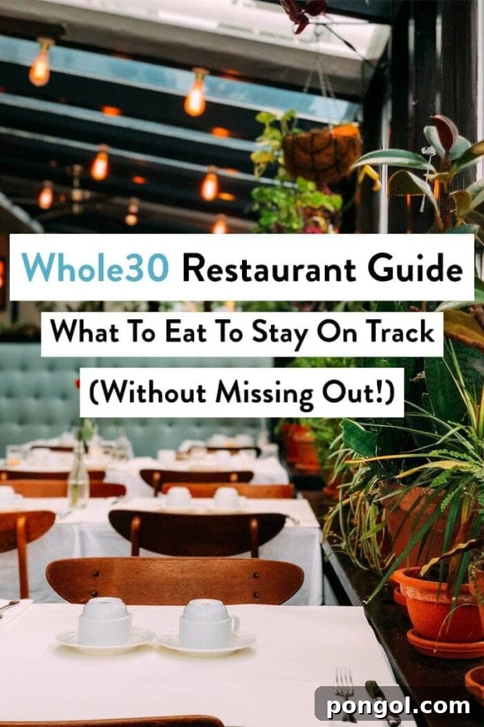 graphic for whole30 restaurant guide