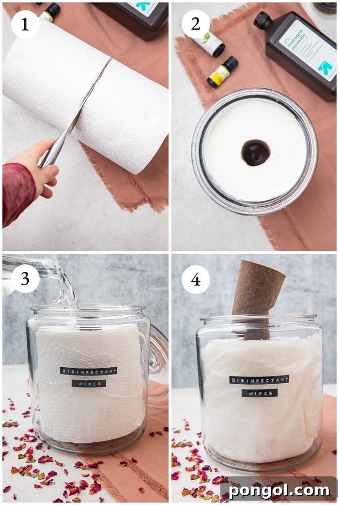 How to make DIY disinfectant wipes step-by-step