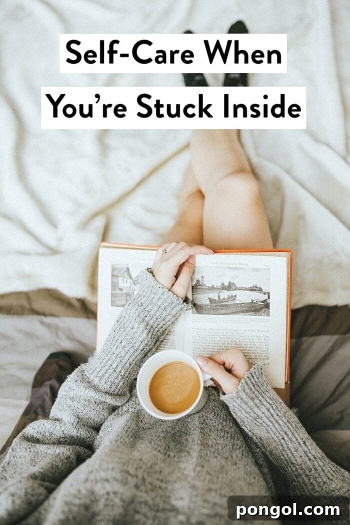 A serene image representing self-care and relaxation at home