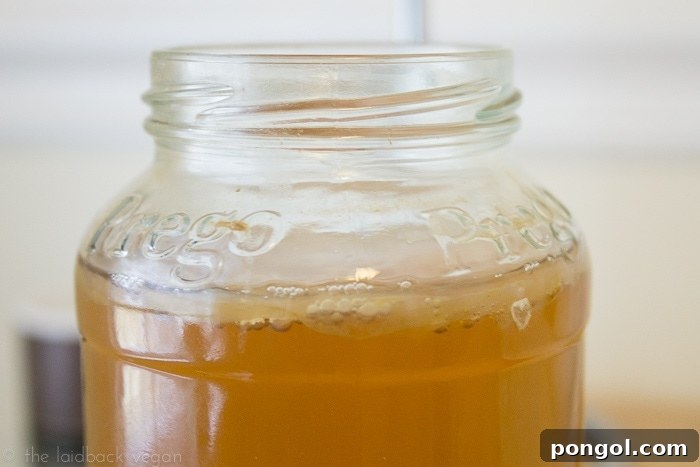 Ingredients laid out for growing a homemade SCOBY