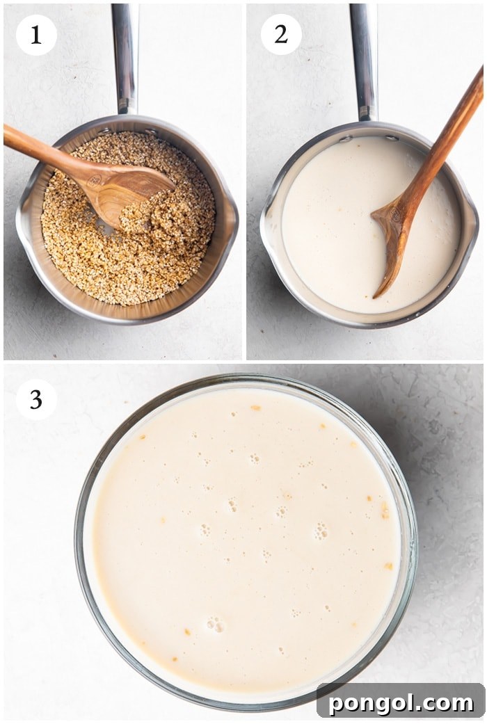 Creamy Overnight Steel Cut Oats 3 Close-up shot of creamy overnight steel cut oats in a glass jar, showing the rich texture and ready-to-eat appearance.