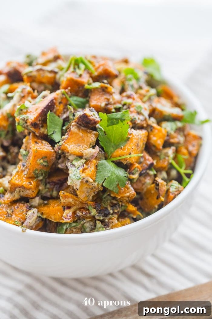 27 Sweet Potato Delights 22 Flavorful Herb Roasted Whole30 Sweet Potato Salad, Paleo and Vegan friendly