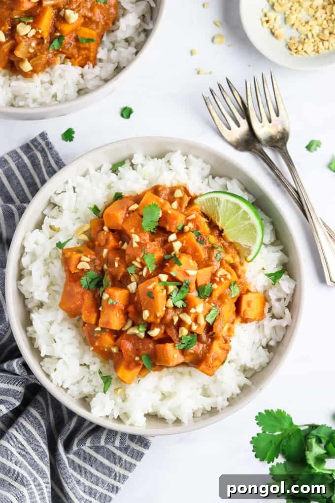 27 Sweet Potato Delights 4 Vibrant Thai Sweet Potato Curry with coconut milk