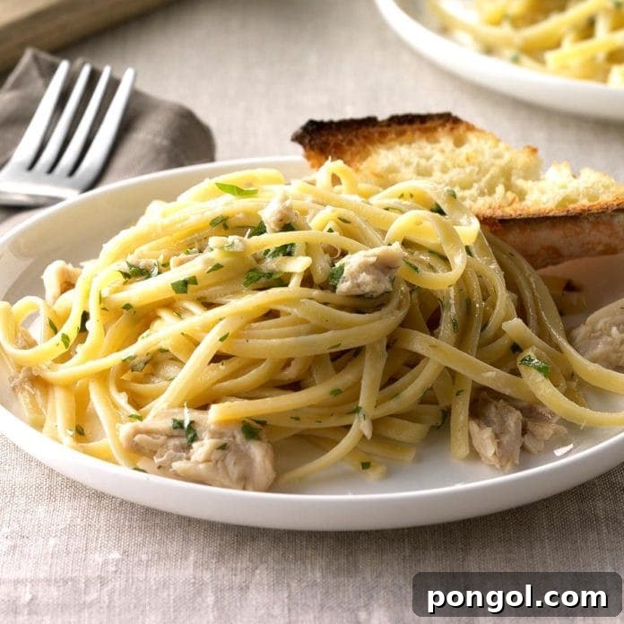 14 Delicious Canned Salmon Recipes 15 Salmon linguine