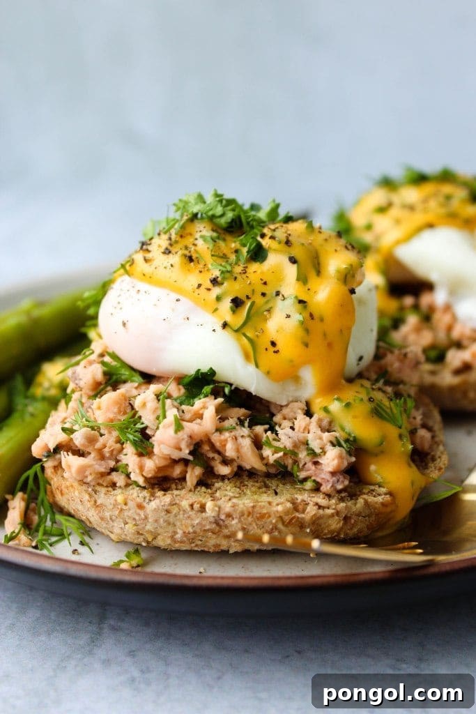 14 Delicious Canned Salmon Recipes 7 Eggs Benedict with canned salmon