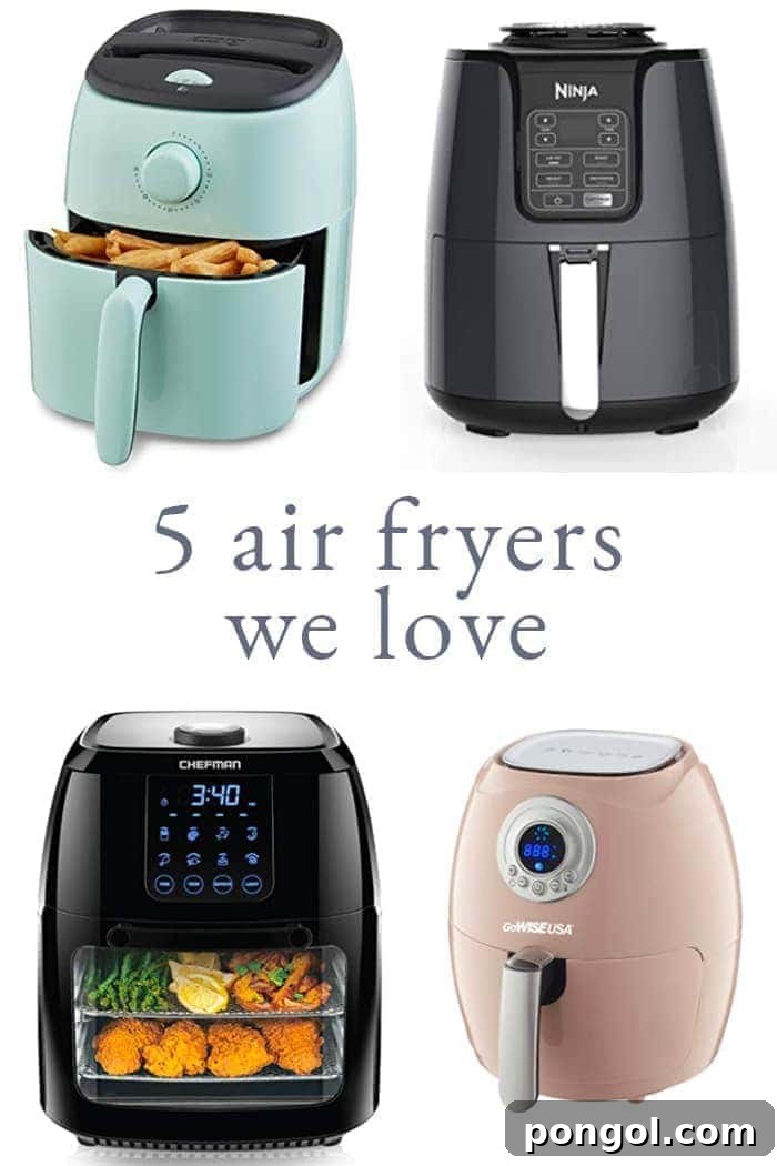 A curated selection of the 5 best air fryers for healthy and crispy meals