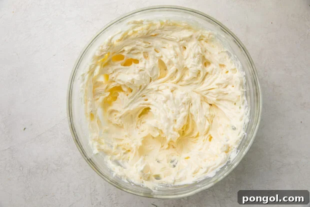 Mixing cream cheese and erythritol for keto cheesecake filling