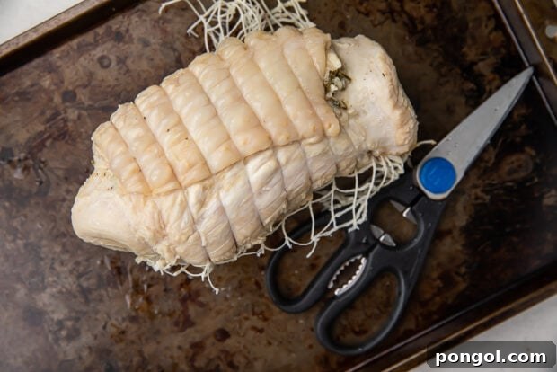 Cooked turkey breast removed from Instant Pot