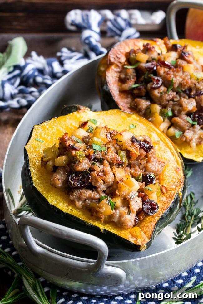 New Year, New You: 65 Satisfying Whole30 Meals 54 Hearty sausage stuffed acorn squash, a perfect autumnal Whole30 meal.