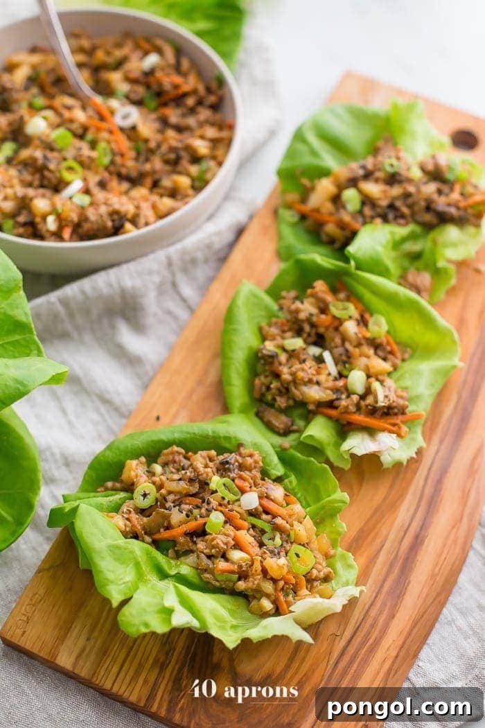 Healthy lettuce wraps PF Changs style