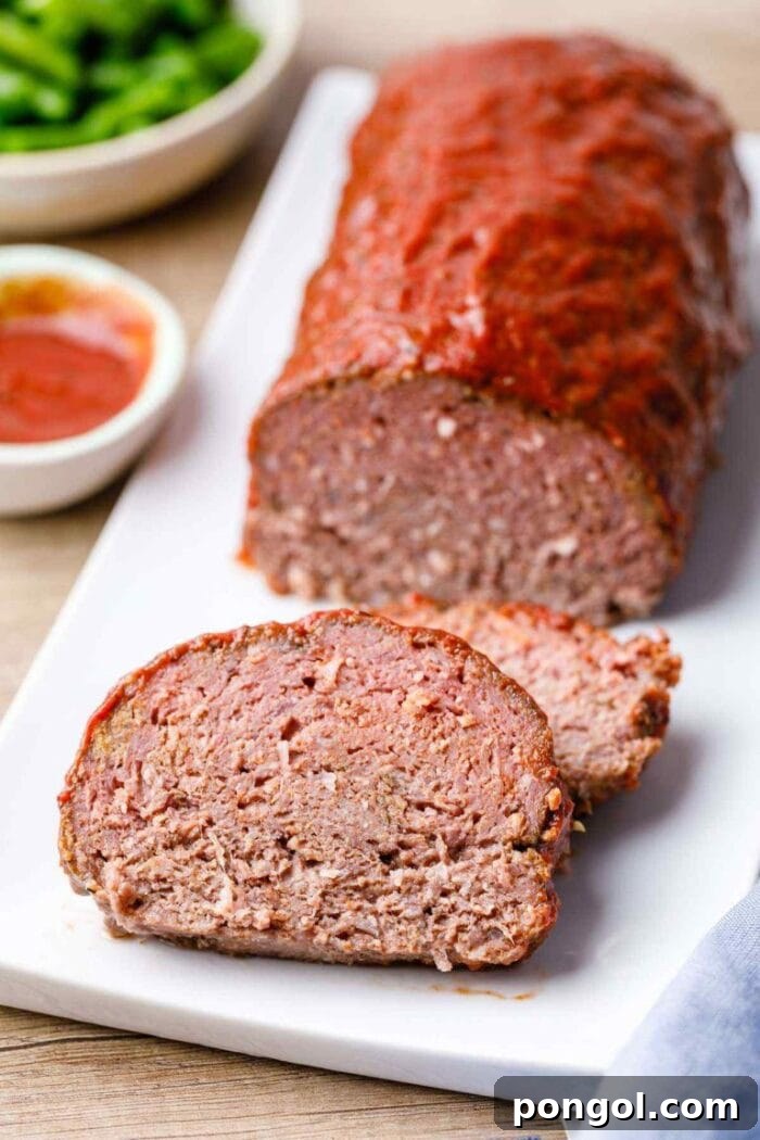Keto slow cooker meatloaf