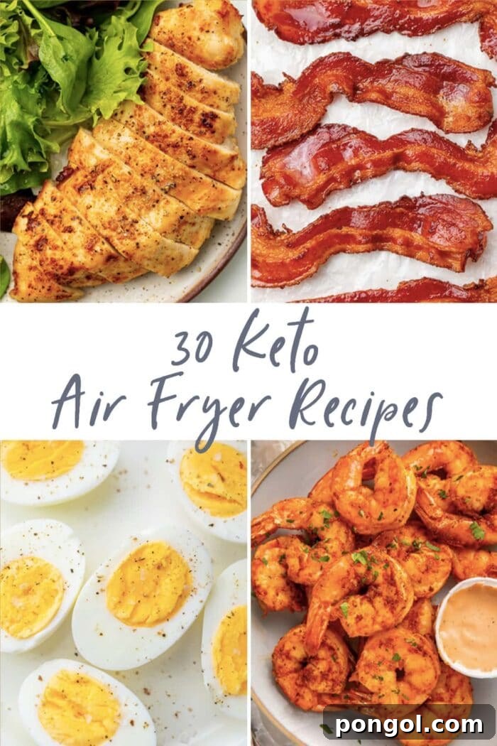30 Delicious Keto Air Fryer Recipes 2 Graphic for 30 keto air fryer recipes