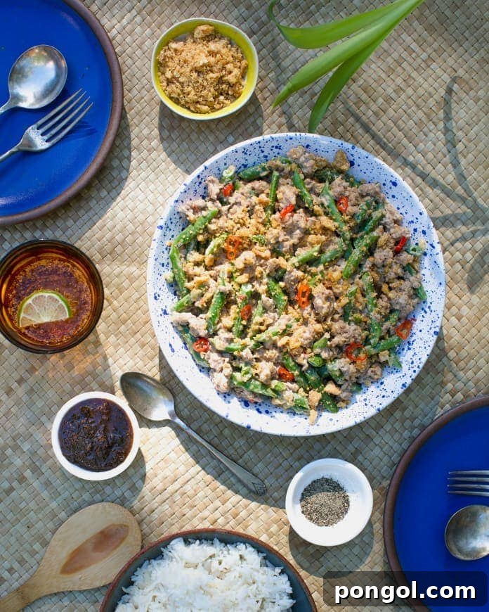 45 Delicious Coconut Milk Recipes 32 Gising gising on a blue plate