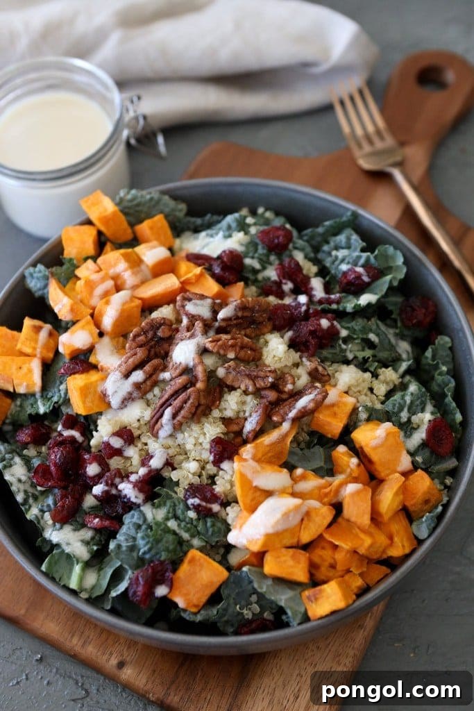 Kale and quinoa grain bowl