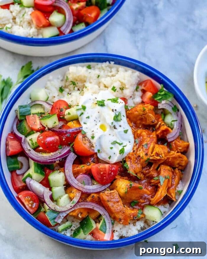 Moroccan chicken bowl