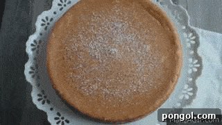 Close-up of Pumpkin Cheesecake Slice