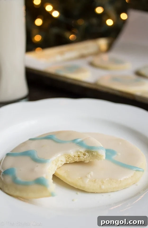 Festive Frosted Delights 3 Christmas Sugar Cookies with snowflake decorations
