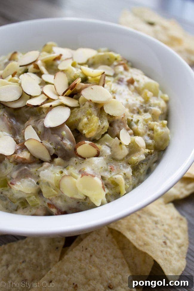 Creamy Broccoli Dip 2 Delicious Broccoli Dip served with tortilla chips.