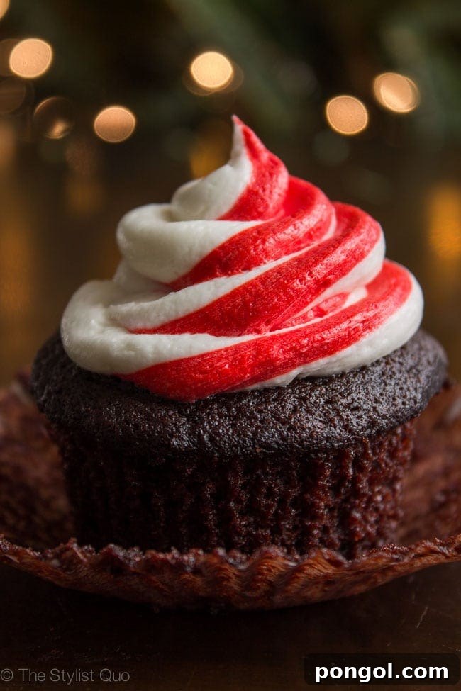 Decadent Vegan Chocolate Peppermint Cupcakes 5 Cross-section of Vegan Chocolate Peppermint Cupcake Revealing Moist Interior