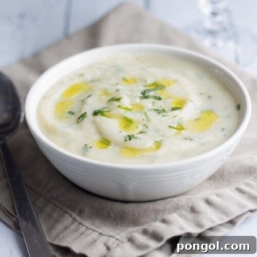 Mashed Potato Soup with Tarragon